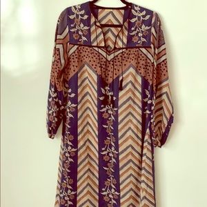Mid length cotton Matta dress.
